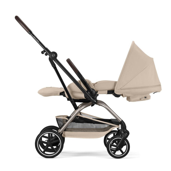 Carrinho Cybex Eezy S Twist+ 2 TPE Almond Beige - Chassis Taupe