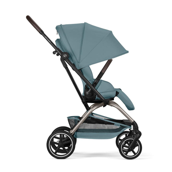Carrinho Cybex Eezy S Twist+ 2 TPE Stormy Blue - Chassis Taupe