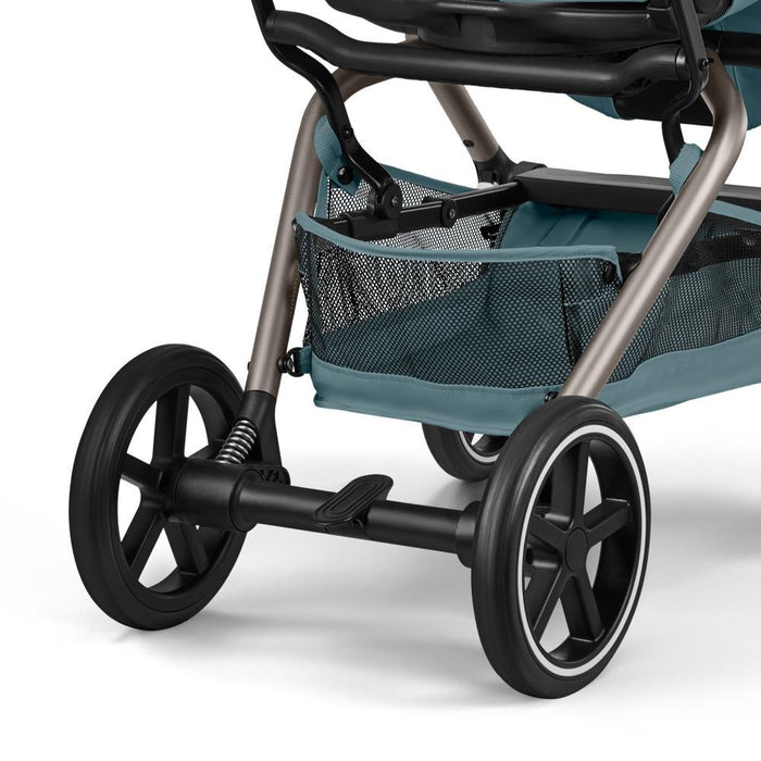 Carrinho Cybex Eezy S Twist+ 2 TPE Stormy Blue - Chassis Taupe