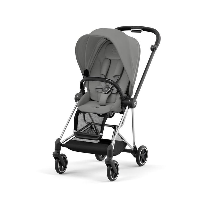 Pack Cybex Platinum Mios Chrome Black + Pack de Tecidos Mirage Grey+ Alcofa Mios Lux Sepia Black