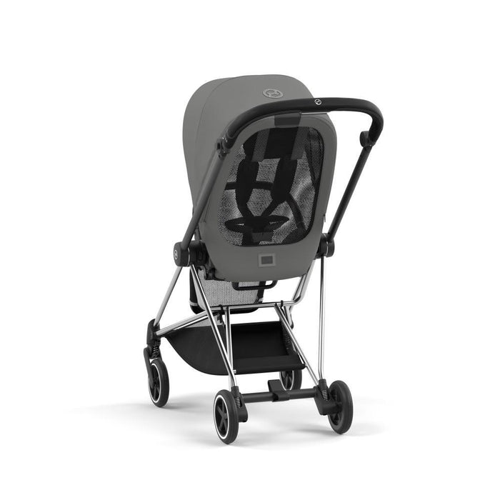 Pack Cybex Platinum Mios Chrome Black + Pack de Tecidos Mirage Grey+ Alcofa Mios Lux Sepia Black