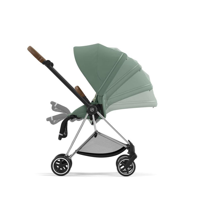 Pack Cybex Platinum Mios Chrome Brown + Pack de Tecidos Leaf Green + Alcofa Mios Lux Leaf Green