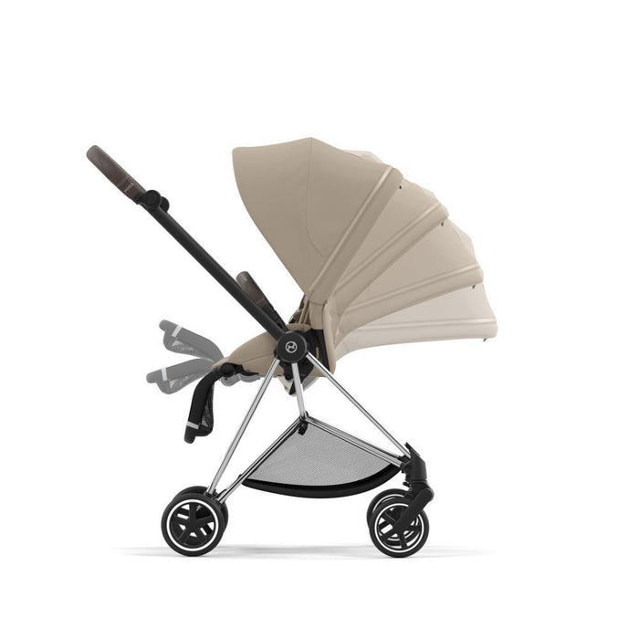 Pack Cybex Platinum Mios Chrome Brown + Pack de tela Cozy Beige + Bolso Mios Lux Mirage Grey