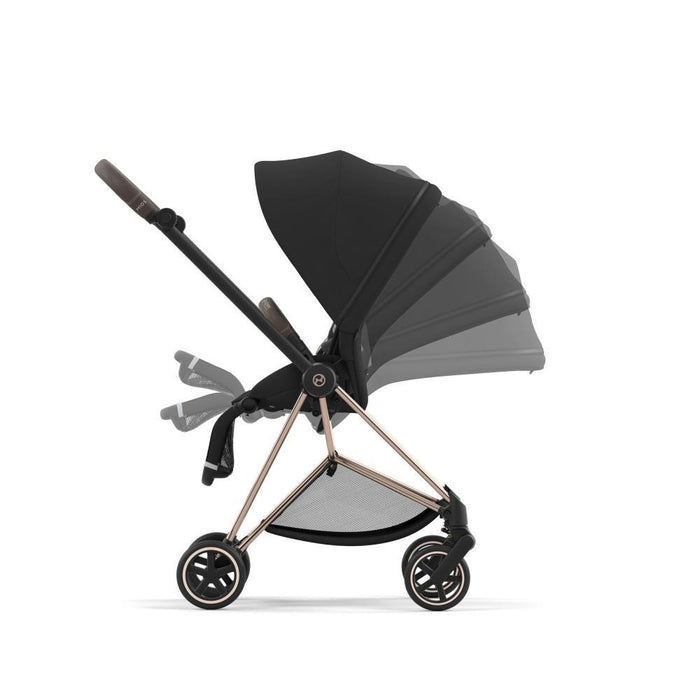 Pack Cybex Platinum Mios Rosegold + Pack de Tecidos Sepia Black + Alcofa Mios Lux Mirage Grey