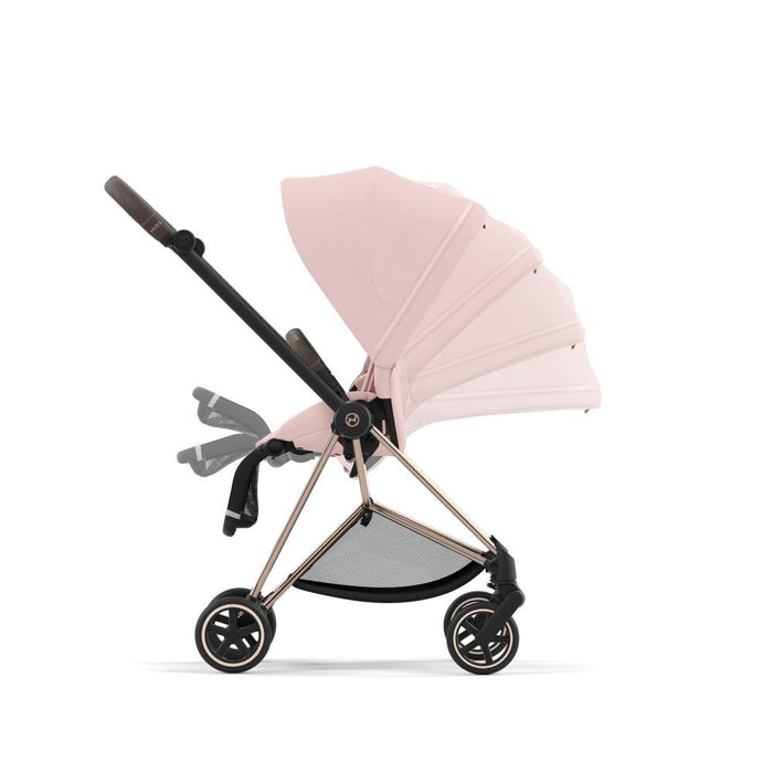 Pack Cybex Platinum Mios Rosegold + Pack de Tecidos Peach Pink + Alcofa Mios Lux Mirage Grey