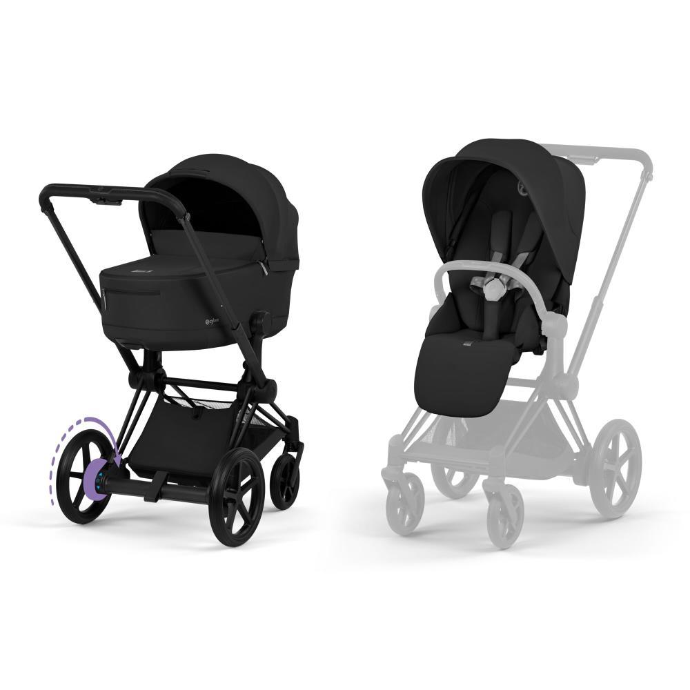 Cybex Platinum e-Priam Comfort Matt Black Sepia Black