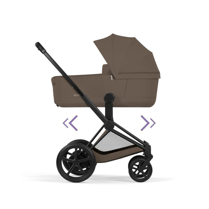 Cybex Platinum e-Priam Comfort Matt Black Coconut Brown