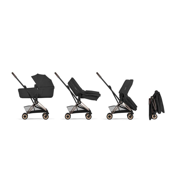 Cybex Platinum Coya Comfort Rosegold Sepia Black