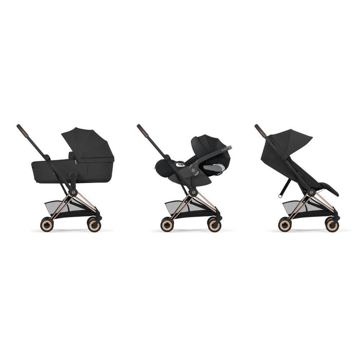 Cybex Platinum Coya Comfort Rosegold Sepia Black