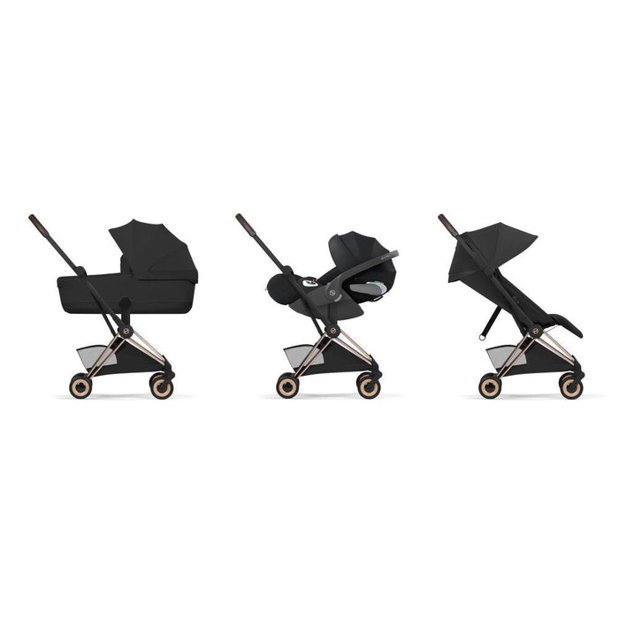 Carrinho Cybex Platinum Coya Style Rosegold Sepia Black