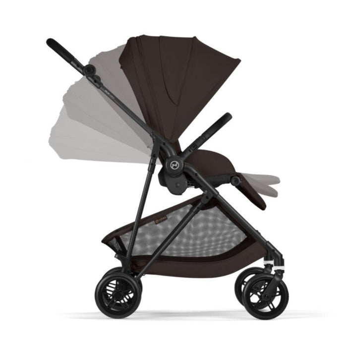Cochecito Cybex Melio Carbon color marrón chocolate