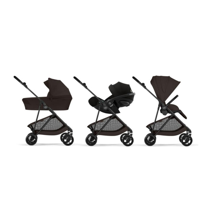 Cochecito Cybex Melio Carbon color marrón chocolate