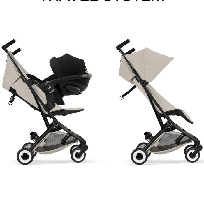 Carrinho Cybex Libelle BLK Dune Grey - Chassis Preto
