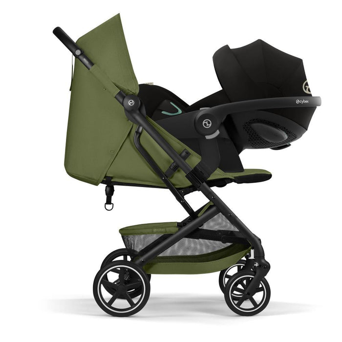 Carrinho Cybex Beezy BLK Moss Green - Chassis Preto