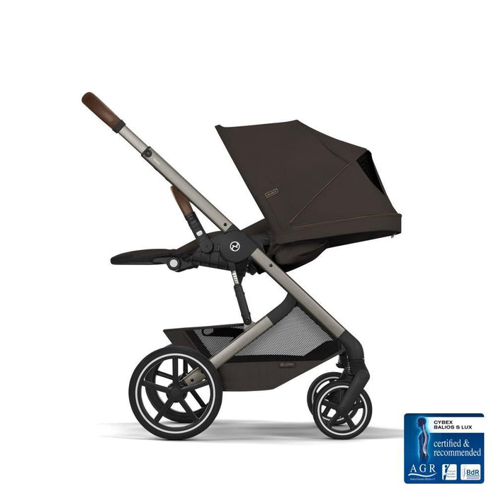 Pack Cybex Carrinho Balios S Lux + Alcofa Balios Fold Chocolate Brown