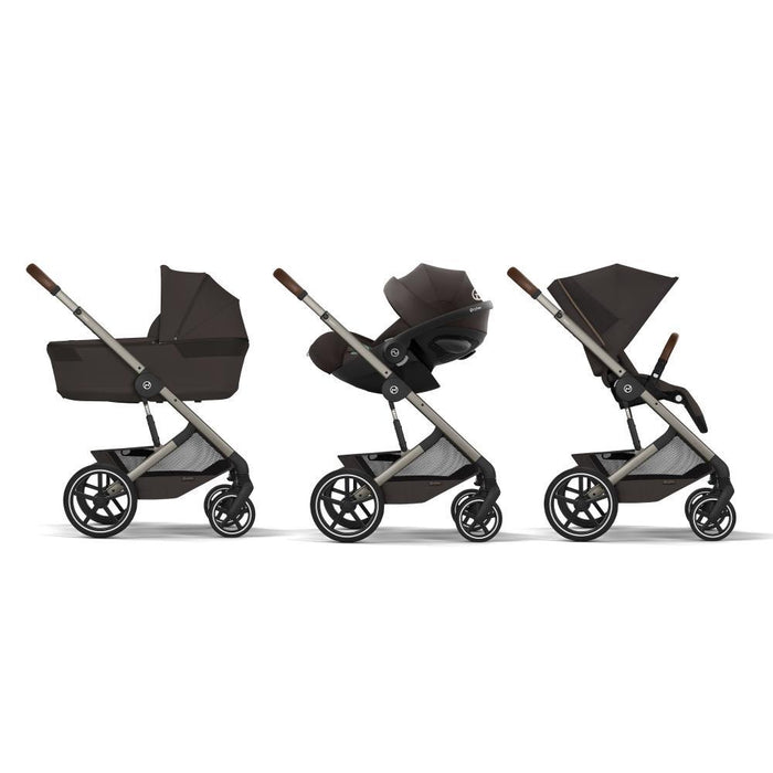 Pack Cybex Carrinho Balios S Lux + Alcofa Balios Fold Chocolate Brown