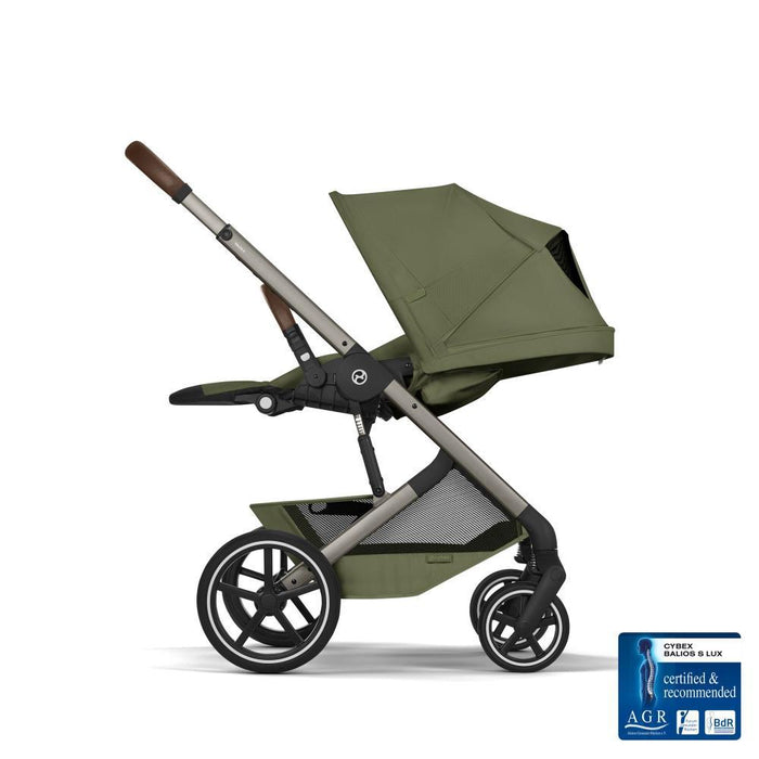 Pack Cybex Carrinho Balios S Lux + Alcofa Balios Fold Moss Green