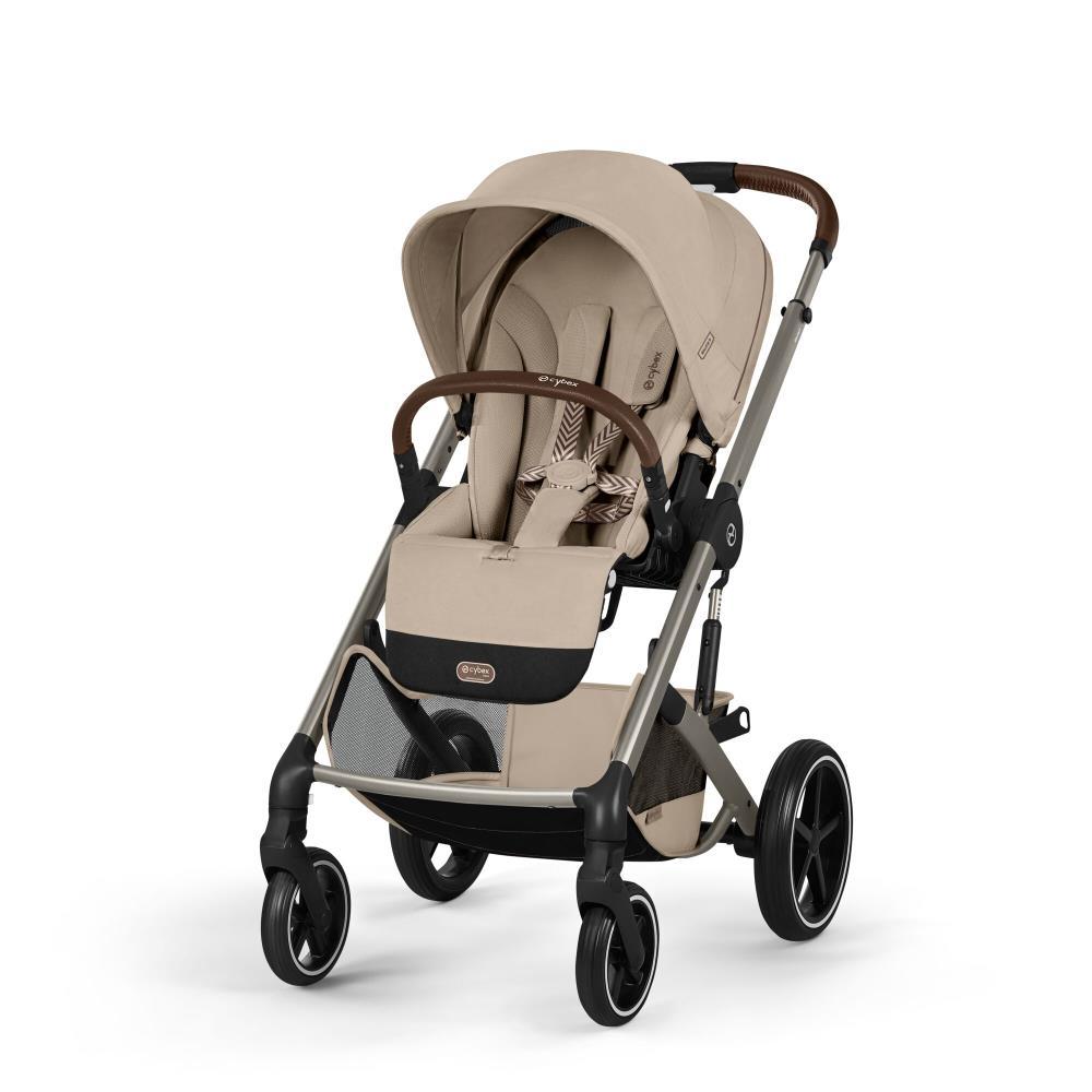 Cybex Balios S Lux TPE Stroller Almond Beige - Taupe Chassis