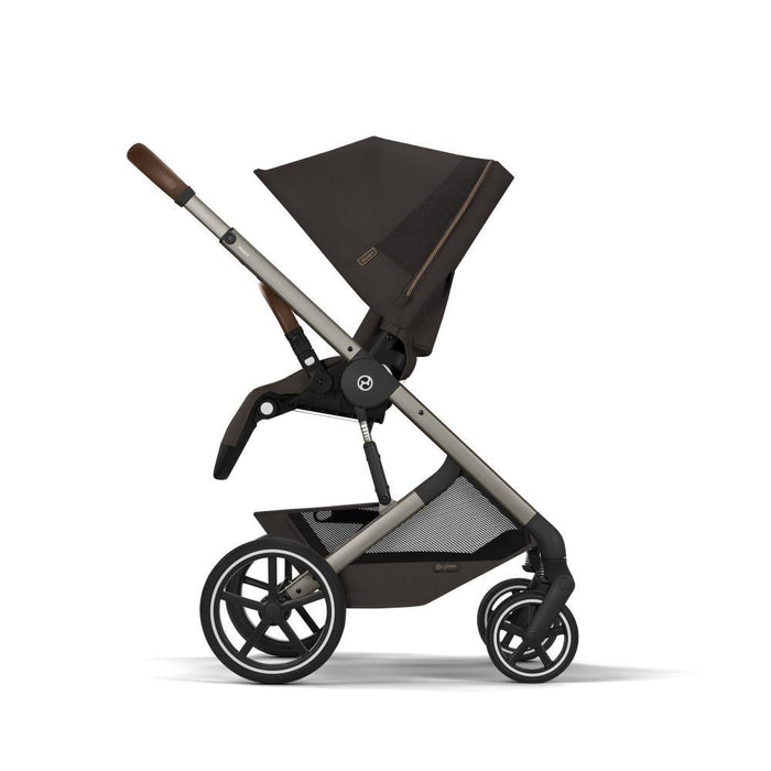 Carrinho Cybex Balios S Lux TPE Chocolate Brown - Chassis Taupe