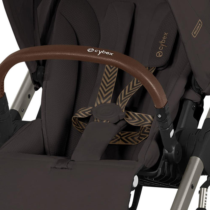 Carrinho Cybex Balios S Lux TPE Chocolate Brown - Chassis Taupe