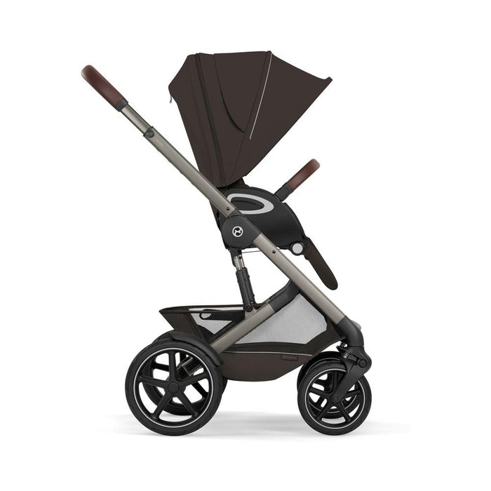 Carrinho Cybex Talos S Lux Chocolate Brown - Chassis Taupe