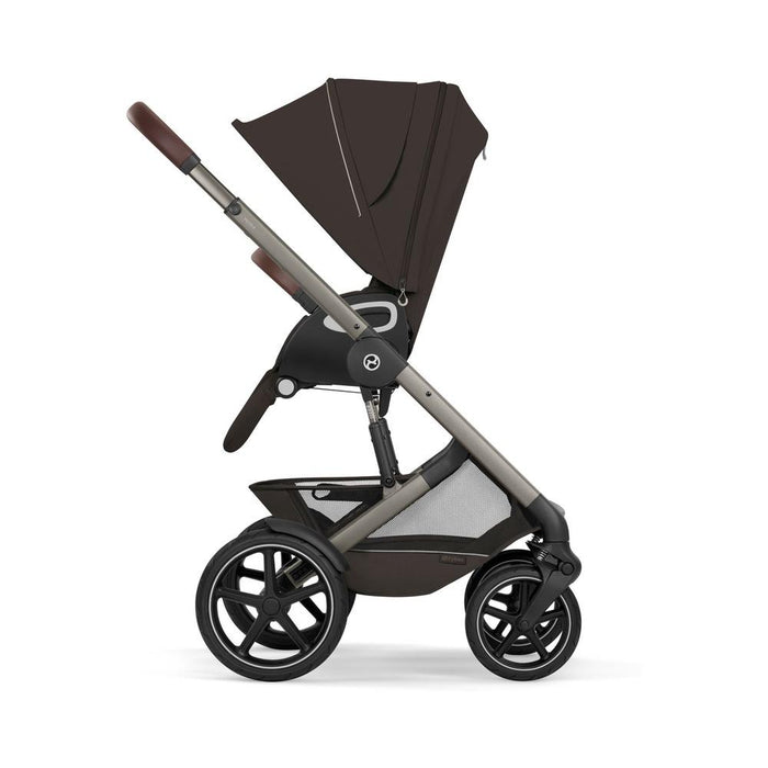 Carrinho Cybex Talos S Lux Chocolate Brown - Chassis Taupe