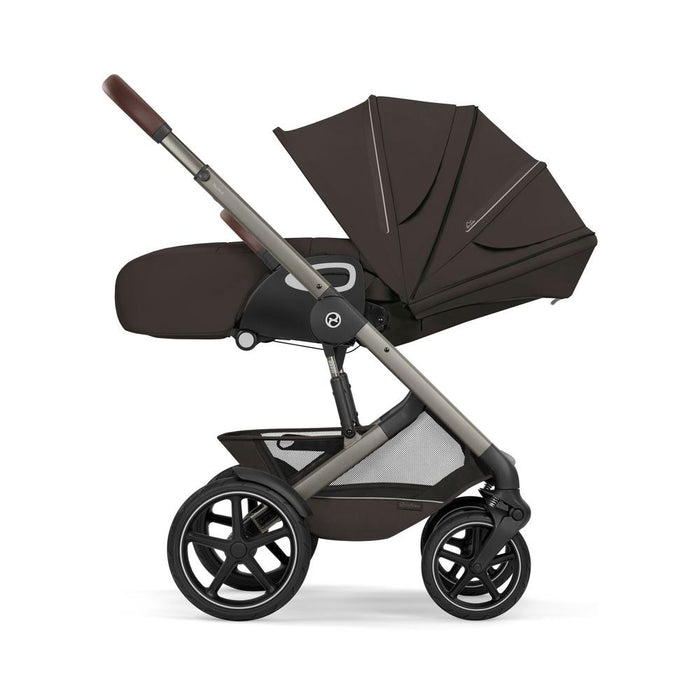 Carrinho Cybex Talos S Lux Chocolate Brown - Chassis Taupe