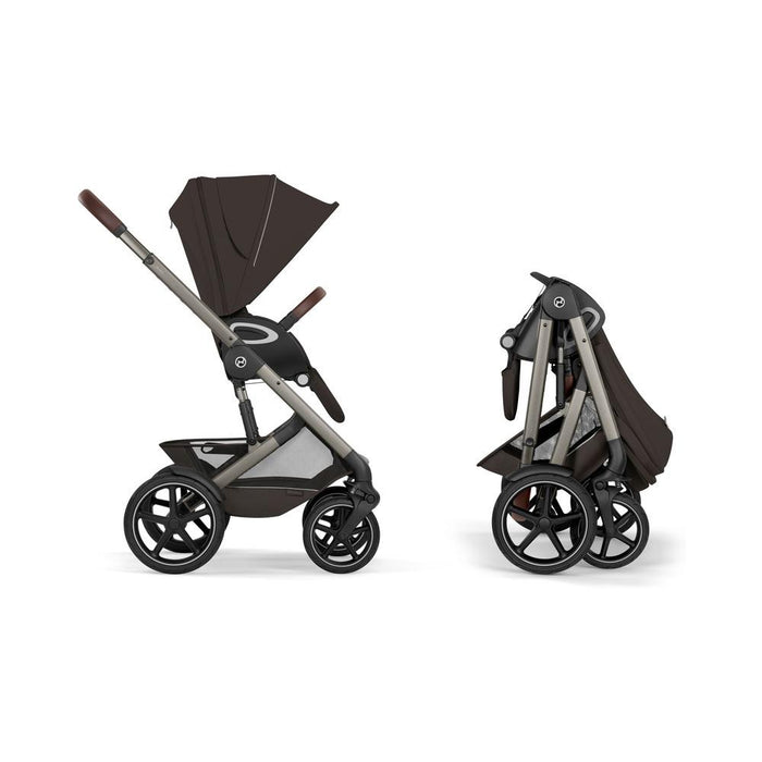 Carrinho Cybex Talos S Lux Chocolate Brown - Chassis Taupe