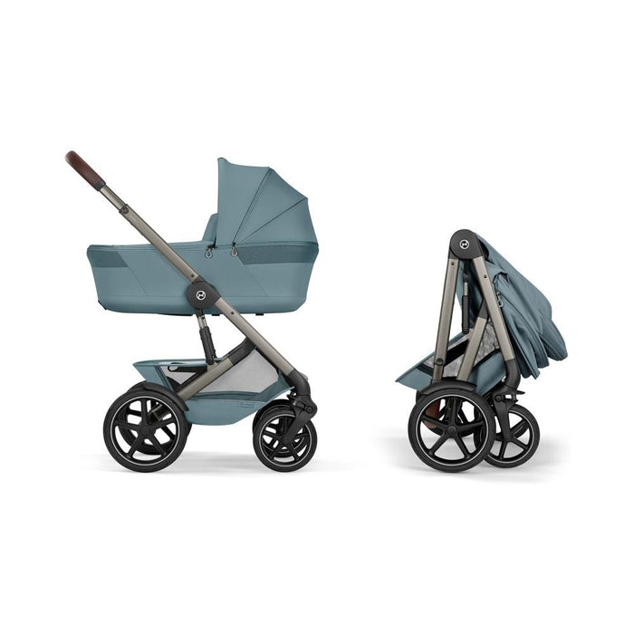 Carrinho Cybex Talos S Lux + Alcofa Fold Stormy Blue