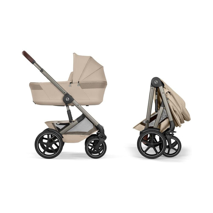 Carrinho Cybex Talos S Lux + Alcofa Fold Almond Beige