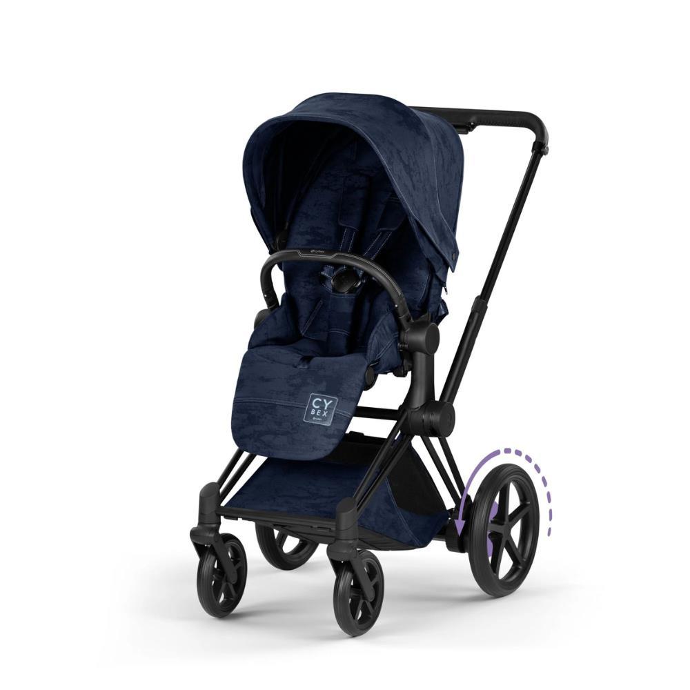 Cybex ePriam Stroller Rebellious Luxury Denim Blue