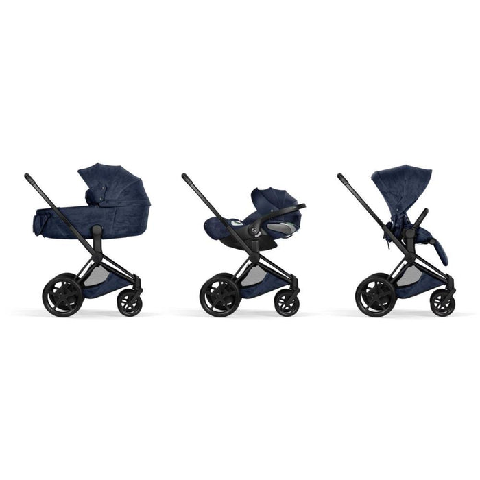 Carrinho Cybex ePriam Rebellious Luxury Denim Blue