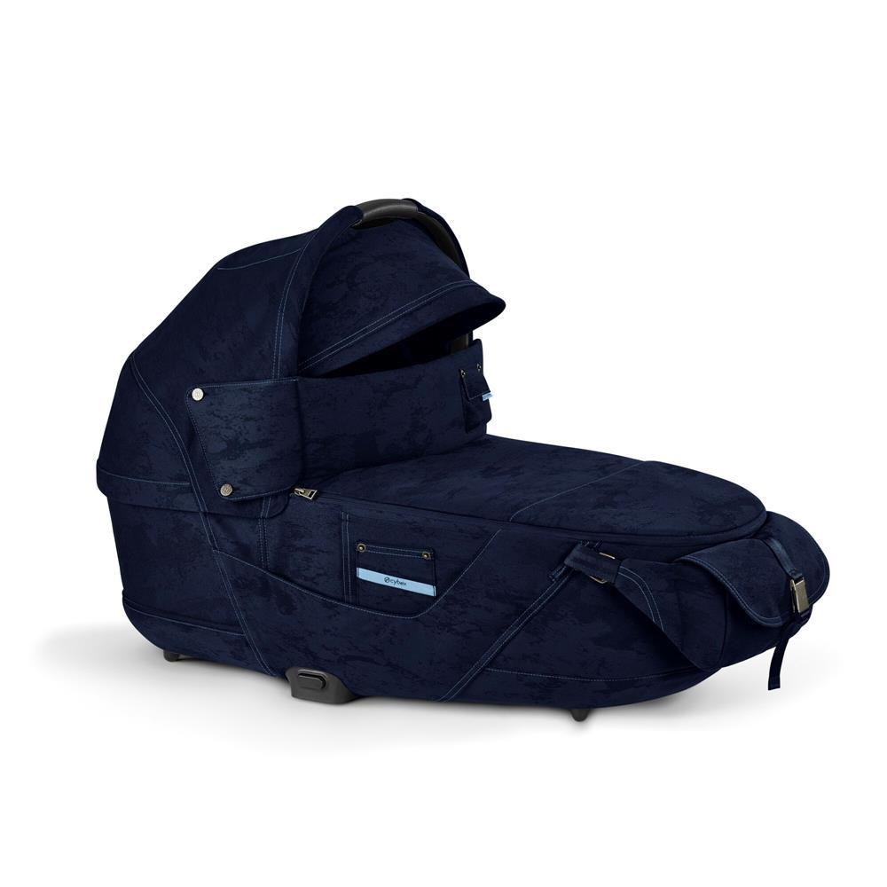 Cybex Platinum Priam Lux Carry Cot Rebellious Luxury Denim Blue