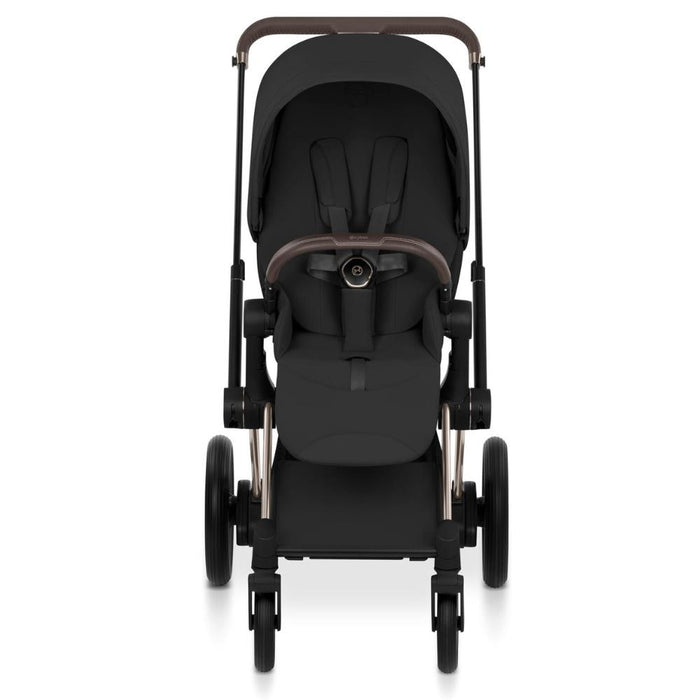Chassis Cybex Platinum ePriam Style e Estrutura do Assento Champagne Gold