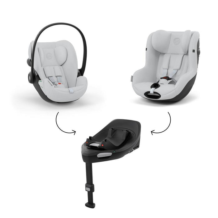 Pack Cybex Cloud G i-Size Fog Grey + Base Isofix G