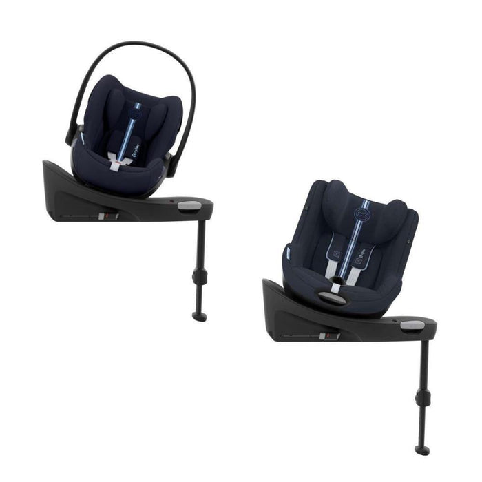 Pack Cybex Cloud G i-Size Plus Ocean Blue 40-87cm+ Sirona G i-Size Plus Ocean Blue 61-105 cm  (Coleção 2024) + Base Isofix G i-Size