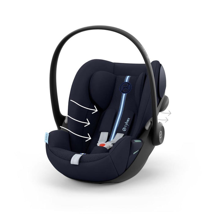 Pack Cybex Cloud G i-Size Plus Ocean Blue 40-87cm+ Sirona G i-Size Plus Ocean Blue 61-105 cm  (Coleção 2024) + Base Isofix G i-Size