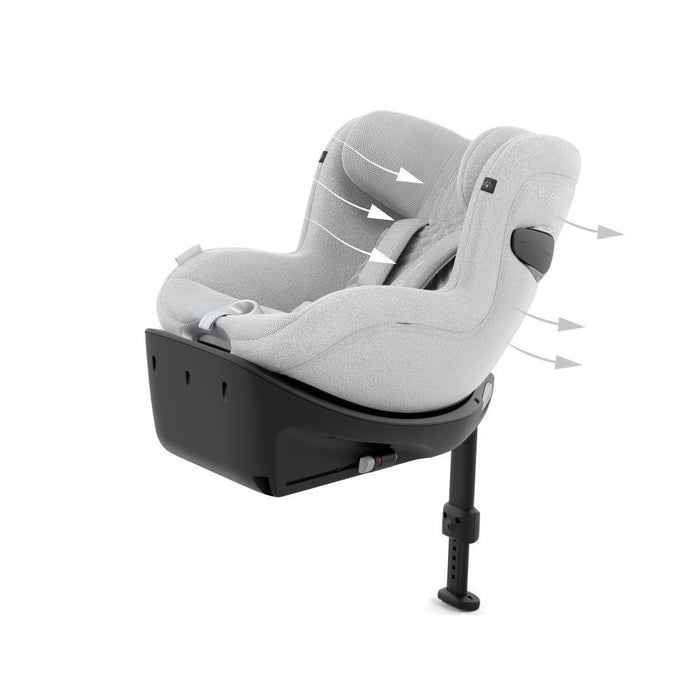 Cybex Sirona Ti i-Size Plus Platinum White 40-105cm