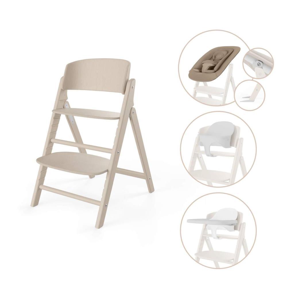 Silla de coche Cybex Click & Fold 4 en 1 de luz natural