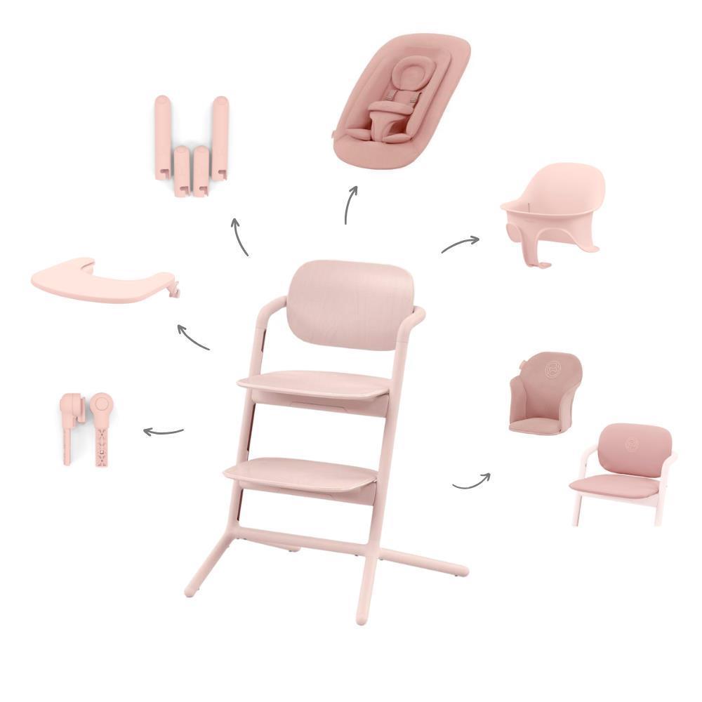 Paquete Cybex Lemo 4 en 1 + Reductor Rosa Perla