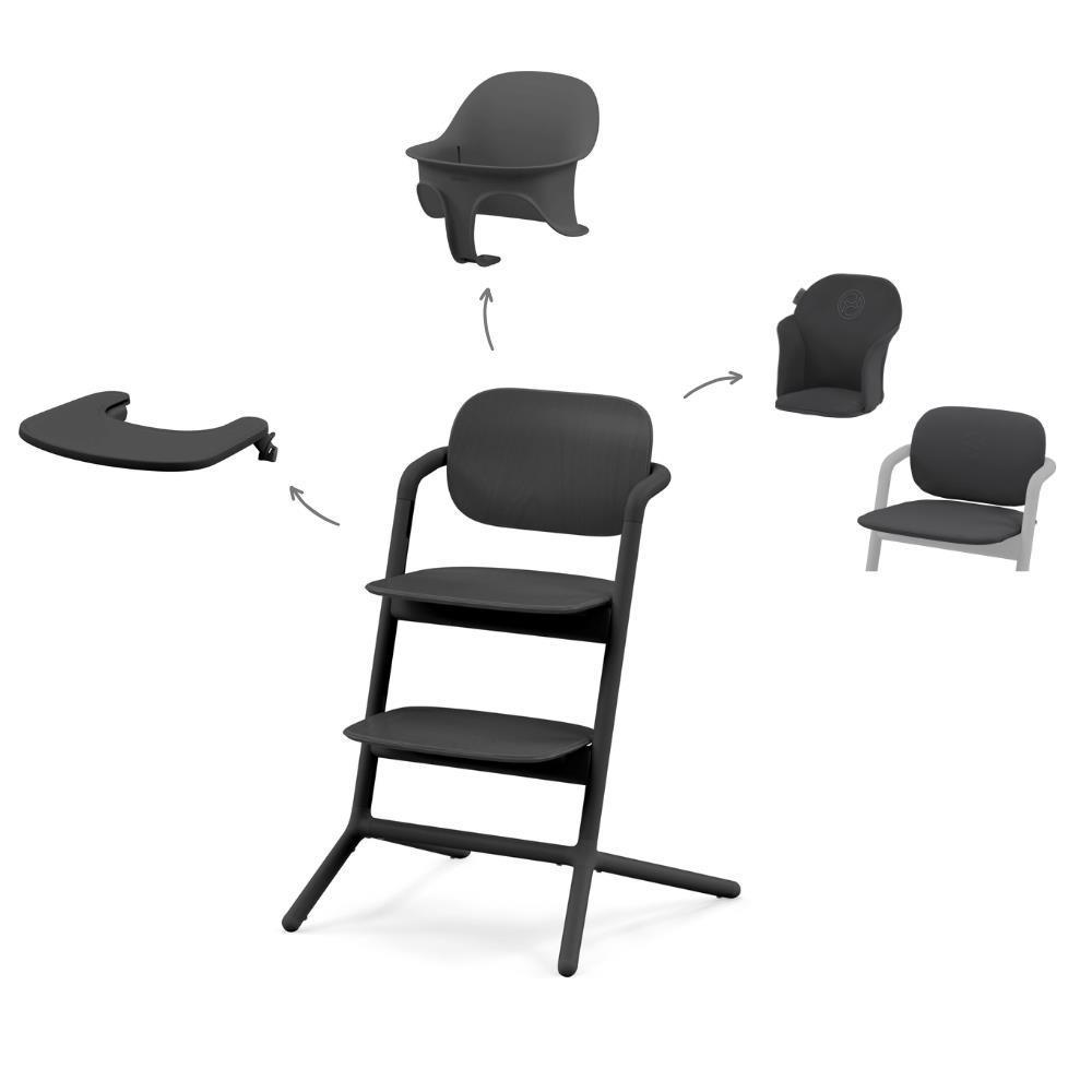 Paquete Cybex Lemo 3 en 1 + Reductor Negro Impresionante