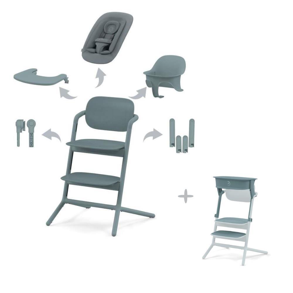 Cybex Lemo 4-in-1 Set Stone Blue + Learning Tower Set Stone Blue