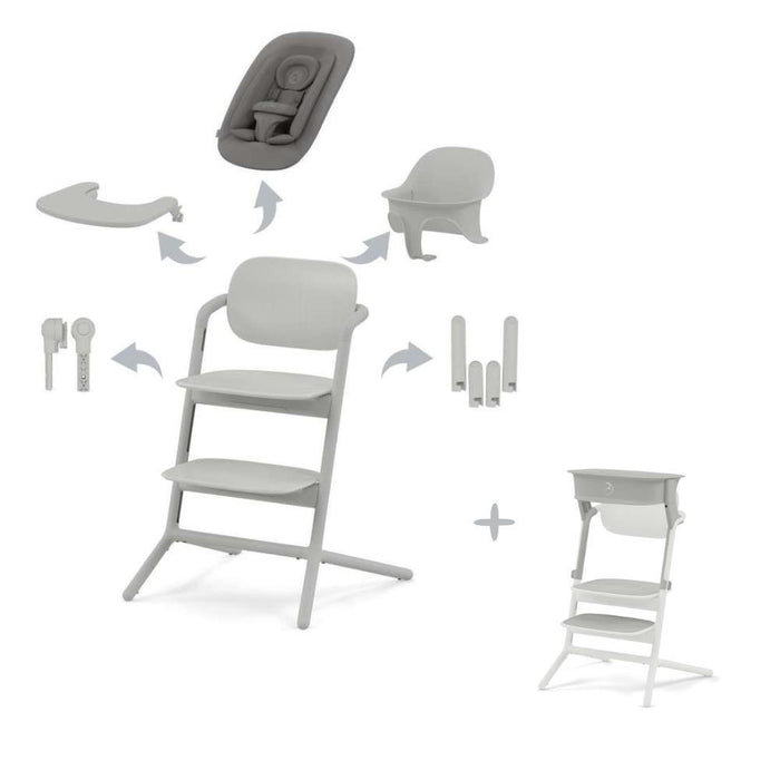 Pack Cybex Lemo 4 em 1 Suede Grey + Kit Torre de Aprendizagem Suede Grey