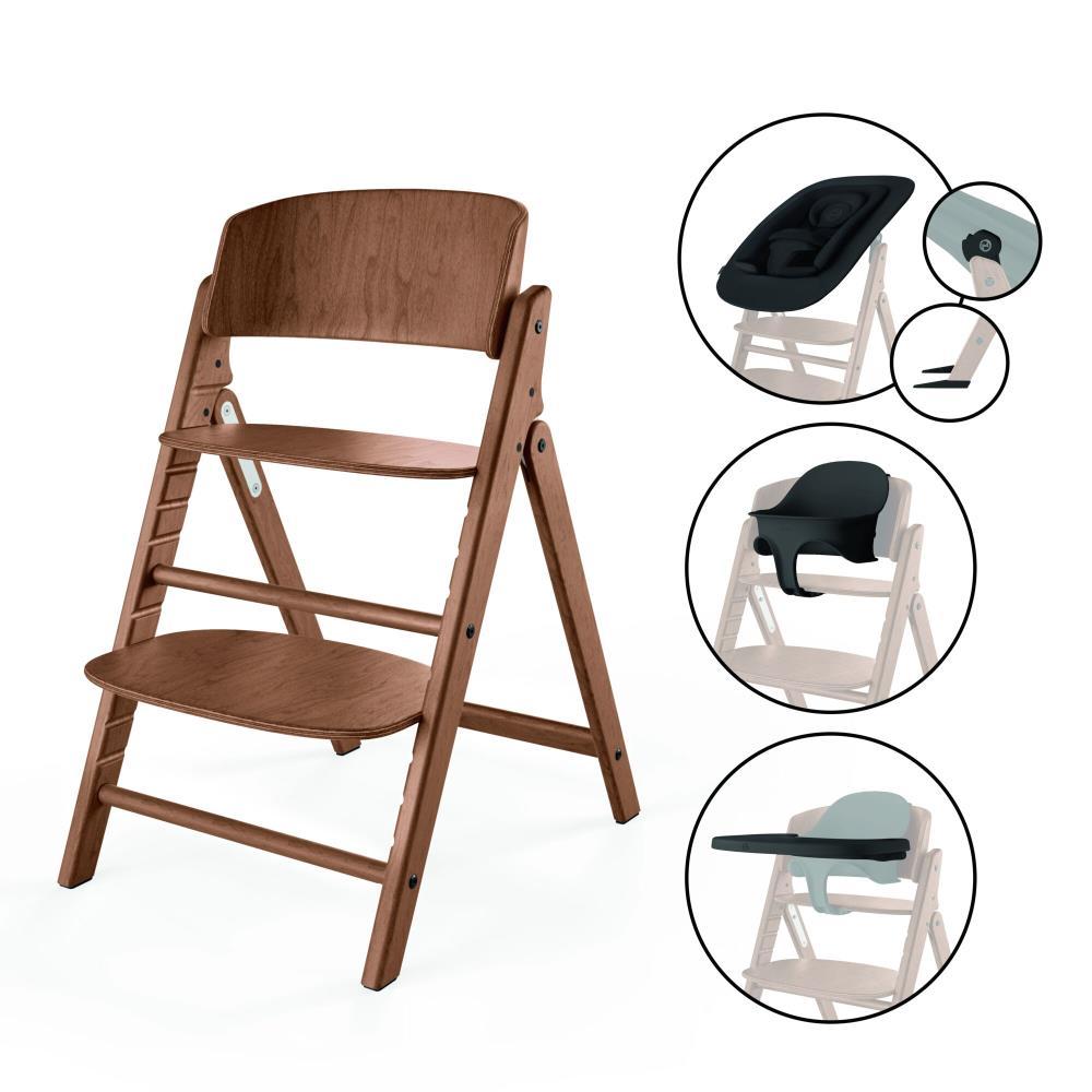 Cybex Click & Fold 4-in-1 High Chair Natural Dark
