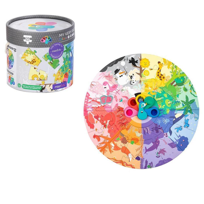 Super Puzzle de Cores MierEdu Pavão 26 Peças