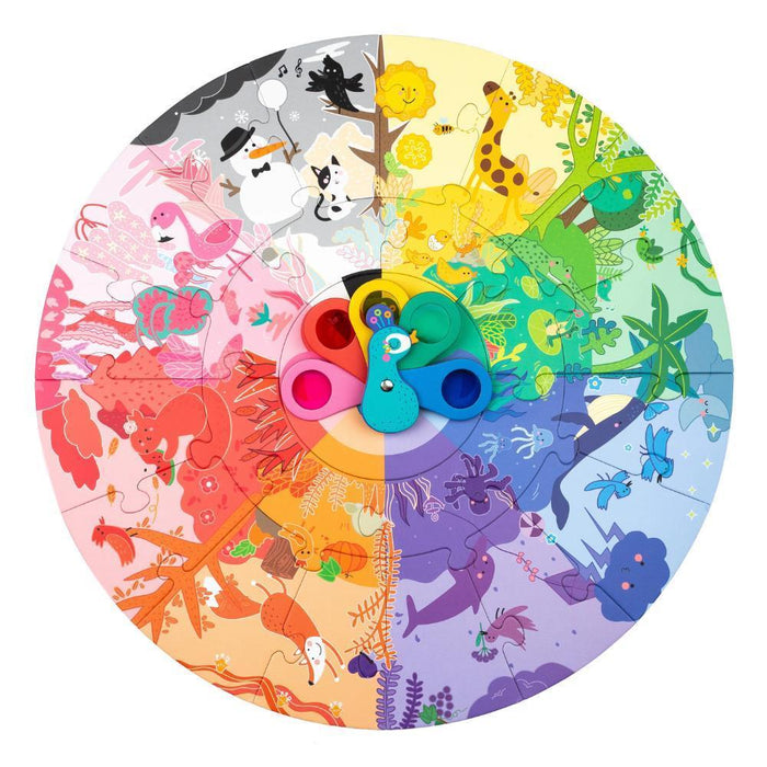 Super Puzzle de Cores MierEdu Pavão 26 Peças