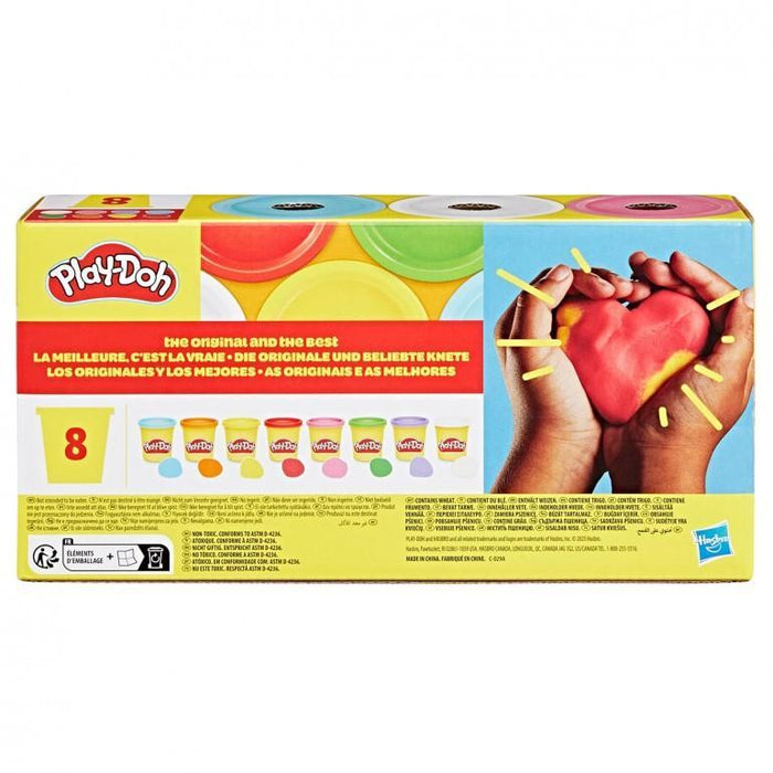 Pack 8 Potes PlayDoh Arco-Íris