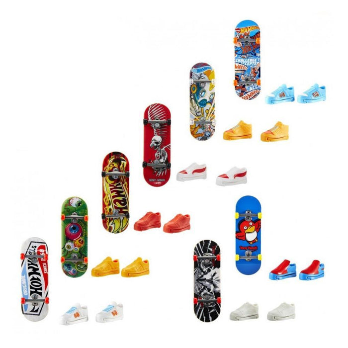 Skate de Dedo com Ténis Hotwheels