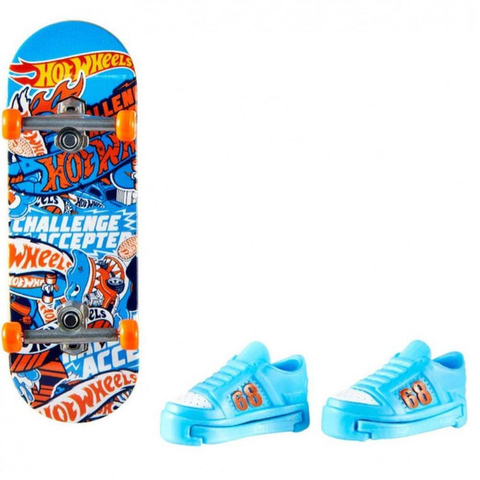 Skate de Dedo com Ténis Hotwheels