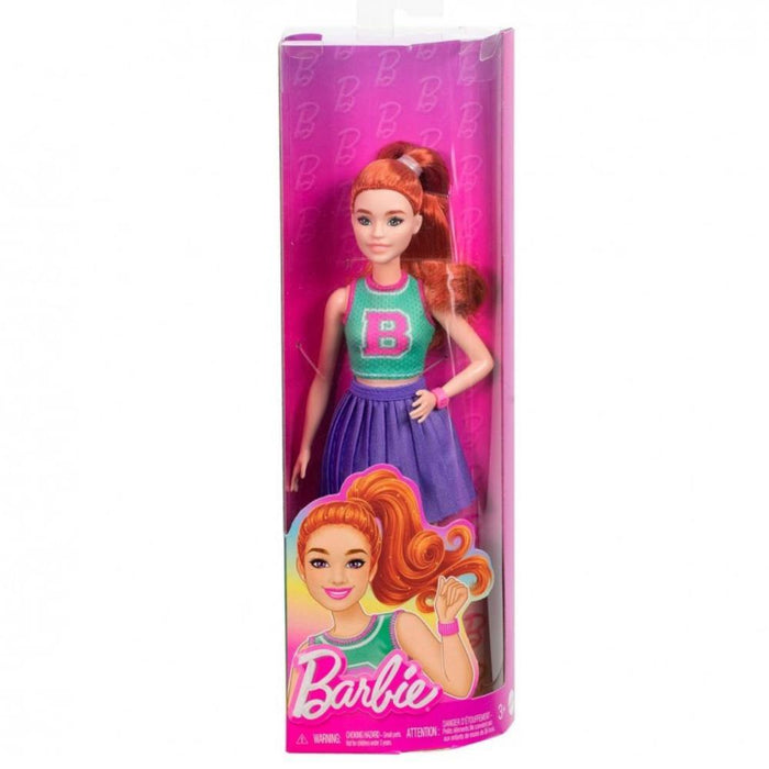 Boneca Barbie Fashionista Cheerleader Ruiva